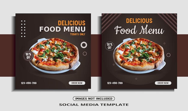 Social media banner instagram post template