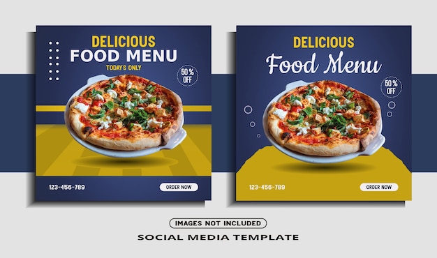 Social media banner instagram post template