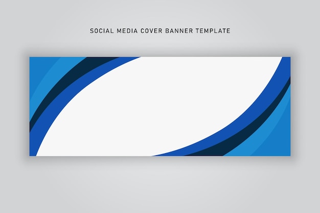 Vector social media banner minimalist