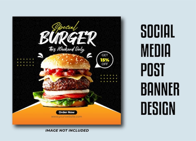 Vettore progettazione di post banner social media