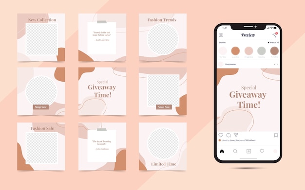 Social Media banner post template