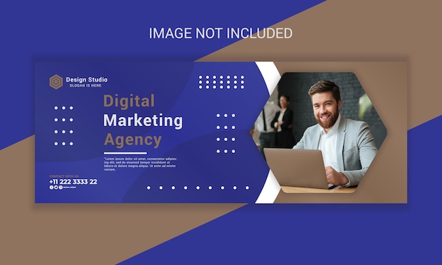 Social media banner template design digital marketing agency