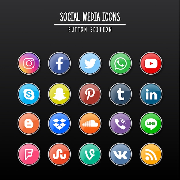 Social Media Button Edition