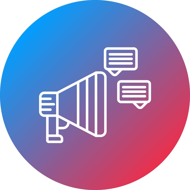 Social Media Campaign icon vector image Can be used for Modelling Agency