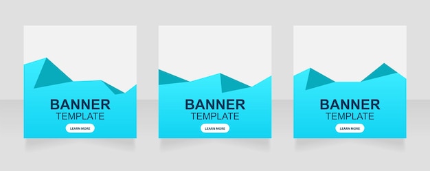 Social media company advertising web banner design template. Vector flyer with text space. Advertising placard with customized copyspace. Promotional printable poster for advertising. Graphic layout