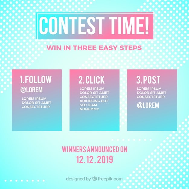 Social media contest design