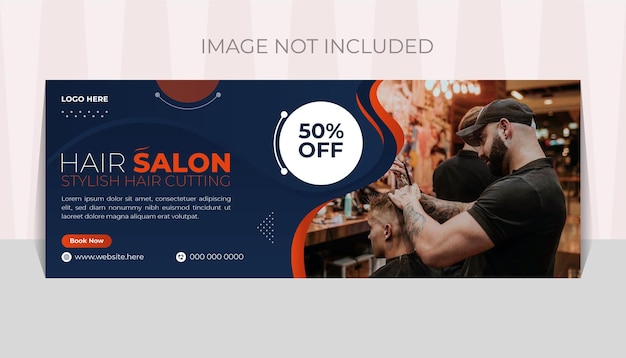 Social media cover banner for salon