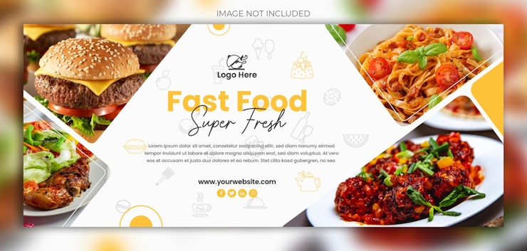 Vector social media cover design template