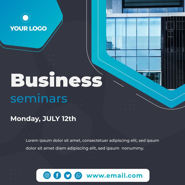 Vector social media design business