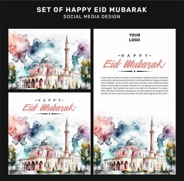 Social media design ideas for a memorable idul fitri celebration