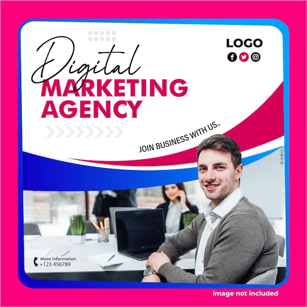 social media digital marketing add poster design