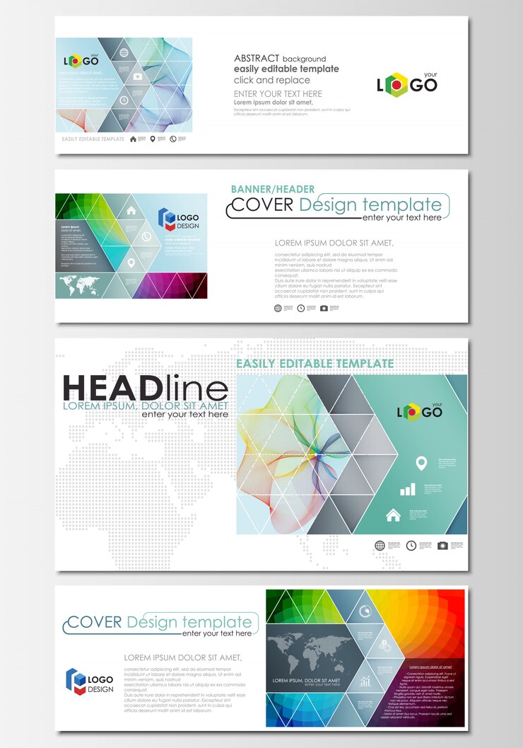Social media and email headers set