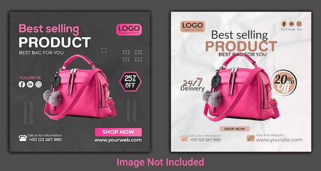 Social media facebook banner post template