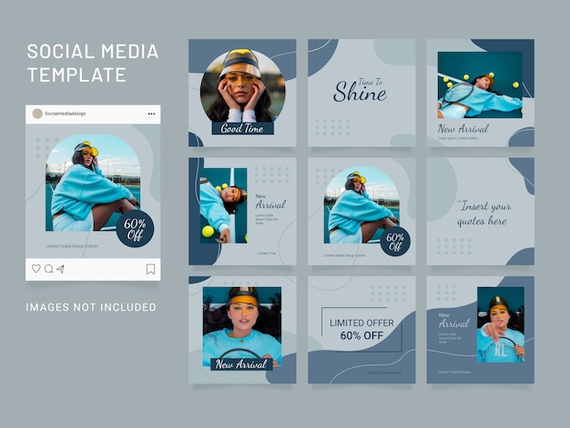 Social media Feed Template Fashion Women Puzzle
