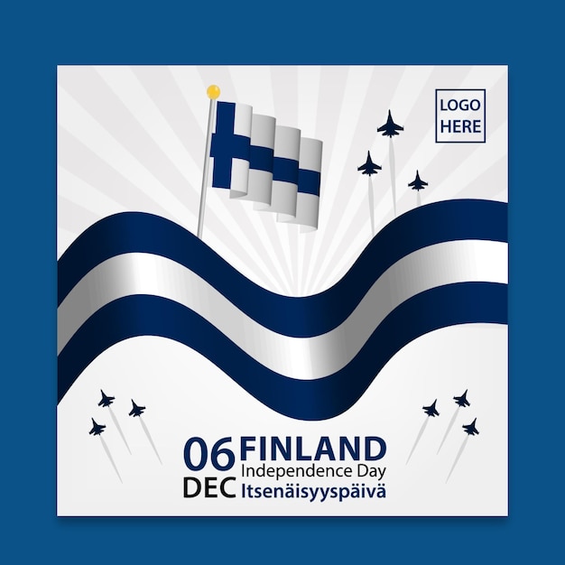 Social media-feed voor de onafhankelijkheidsdag van finland