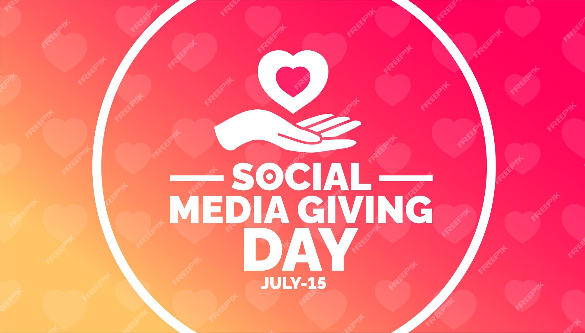 Premium Vector Social Media Giving Day background banner poster and