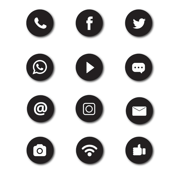 Social media icon collection