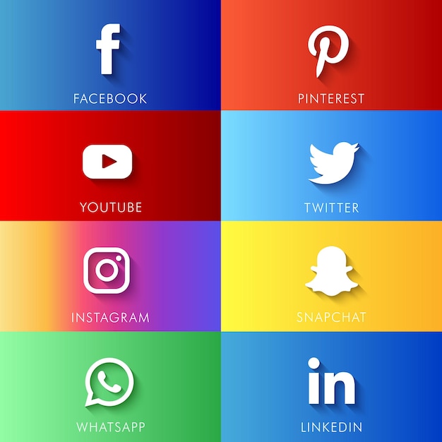 Vector social media icon design