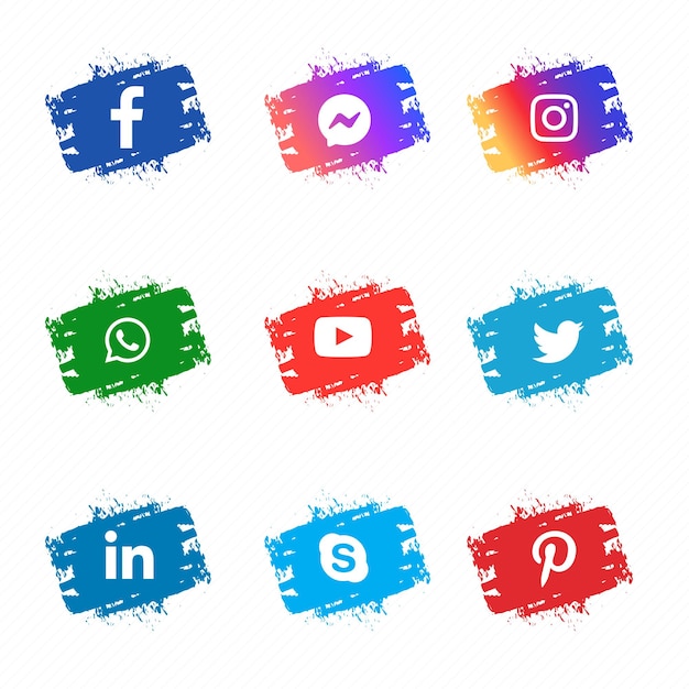 Social Media icon set premium quality