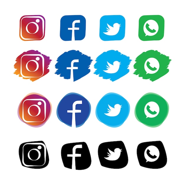 Vector social media icon