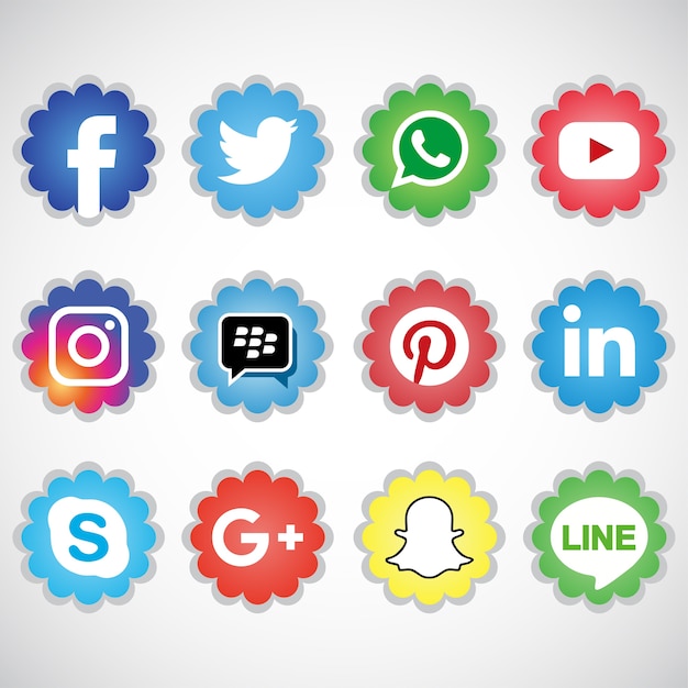 Vector social media icon