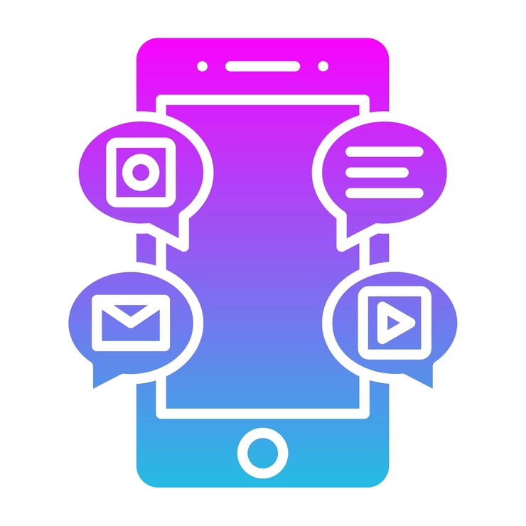 Vector social media icon