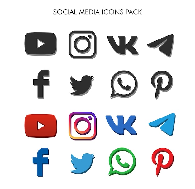 Social Media Icons Pack