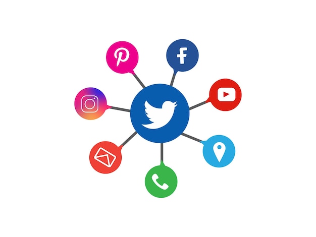 social media icons set