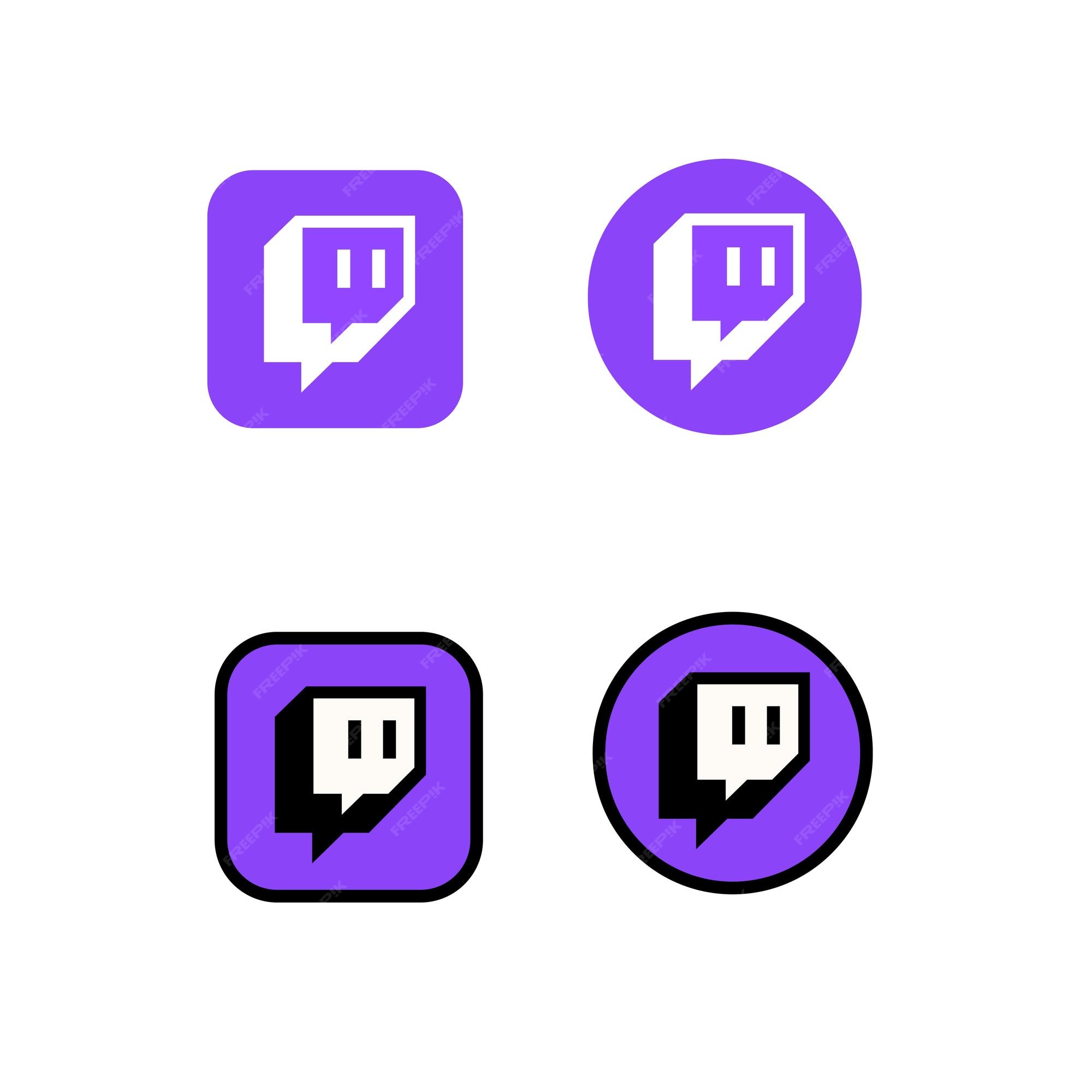 Premium Vector Social media icons twitch icon