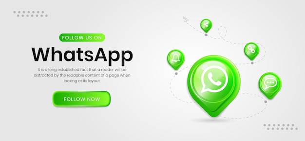 Icone social media banner whatsapp