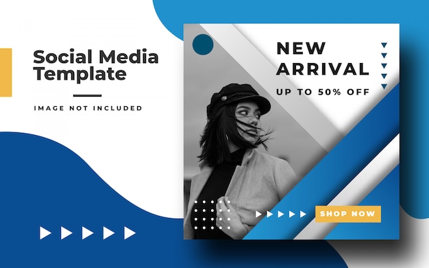 Vector social media instagram feed post banner