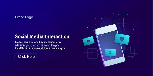 Social media interaction concept