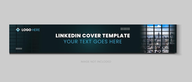 Vector social media linkedin cover background template