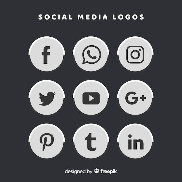 Vector social media logo collectie