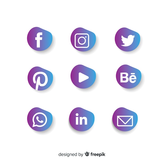 Social media logo collectie