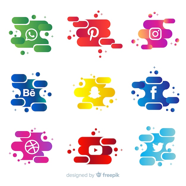 Social media logotype collection