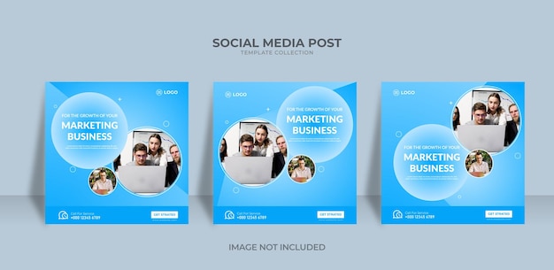 Social media marketing business post template