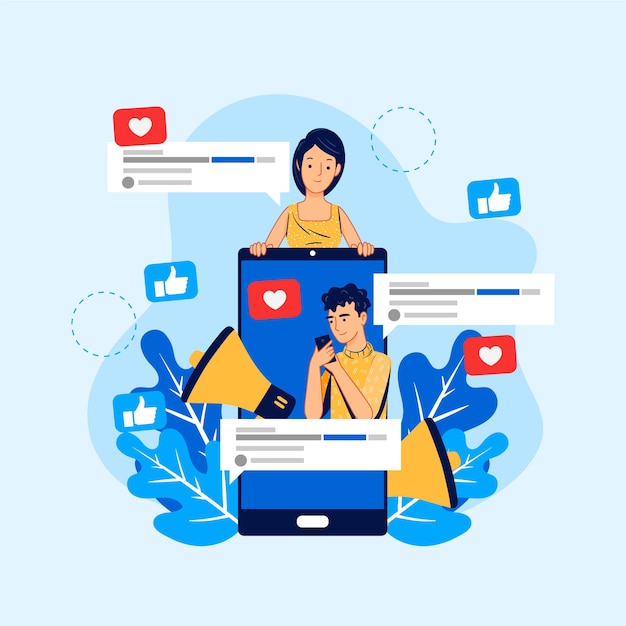 Social media marketing op mobiele stijl