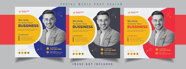 social media marketing post design template