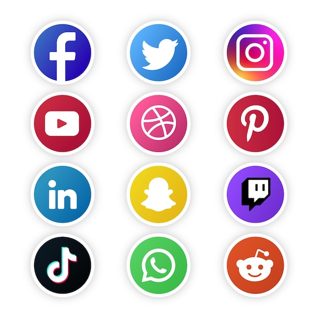 Vector social media pack