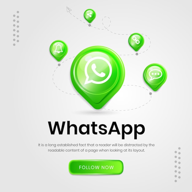 Vector social media pictogrammen whatsapp banner