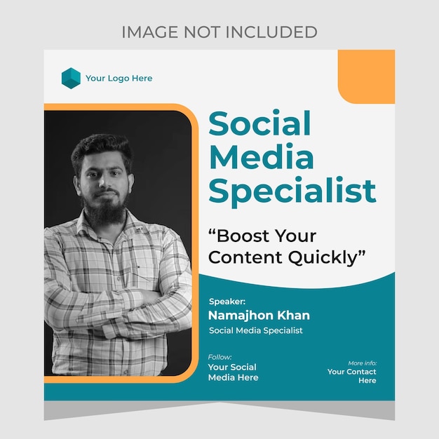 Social Media Post Abstract Design