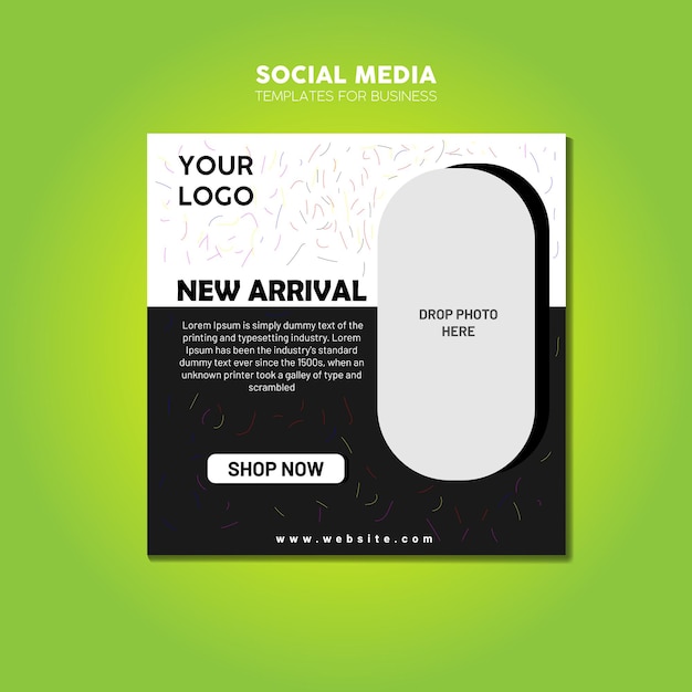 Vector social media post banner design