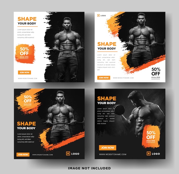 social media post banner template. 