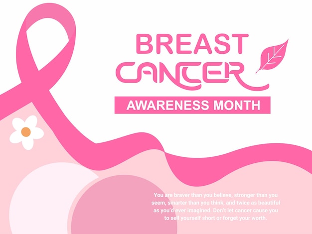 Vector social media post breast cancer awareness month squire banners design