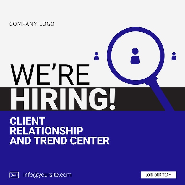 Social Media Post Career Job Zakelijke kans Social Media Post Vector Design