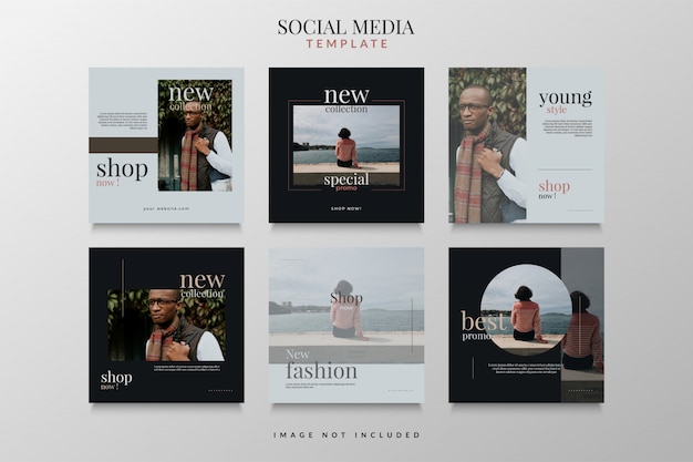 Social Media Post-collectie voor mode-uitverkoop