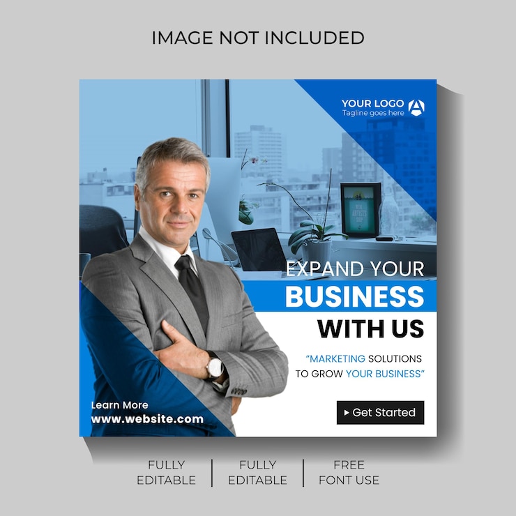Vector social media post design and digital marketing agency post template