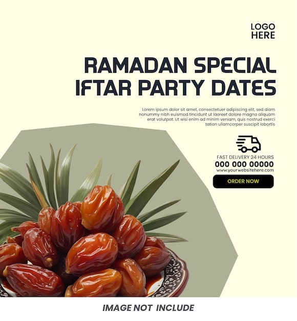 Vettore post sui social media design ramadan special