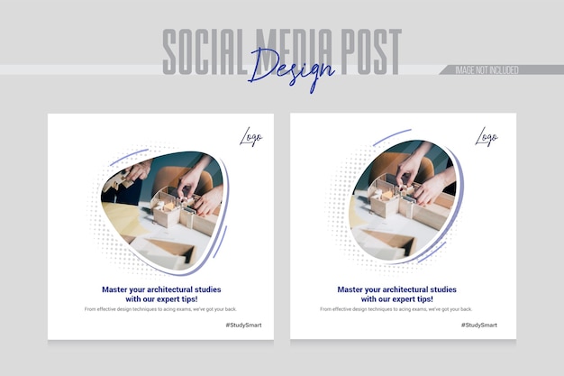 social media post design template